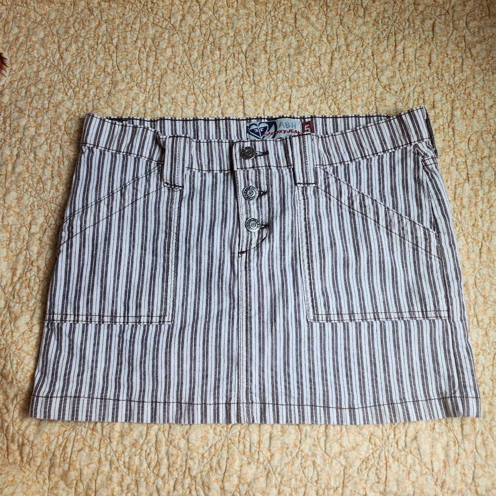 Y2K Roxy Jeans Mini Skirt